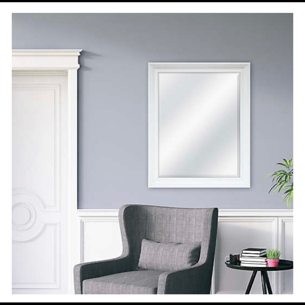NWT Decorative 27.5” x 33.5” Large Mirrors, White